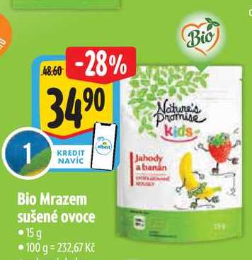   Bio Mrazem sušené ovoce 15g  