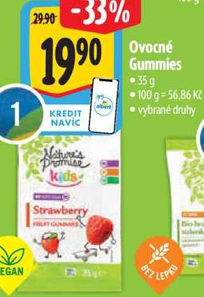 Ovocné Gummies, 35 g 
