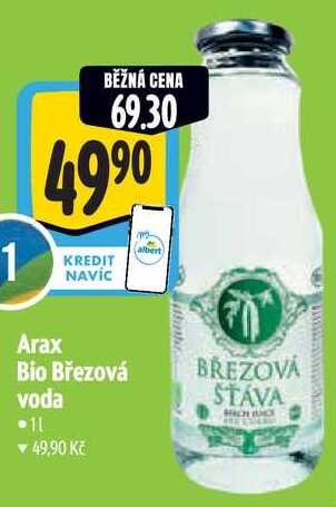 Arax Bio Březová voda, 1 l