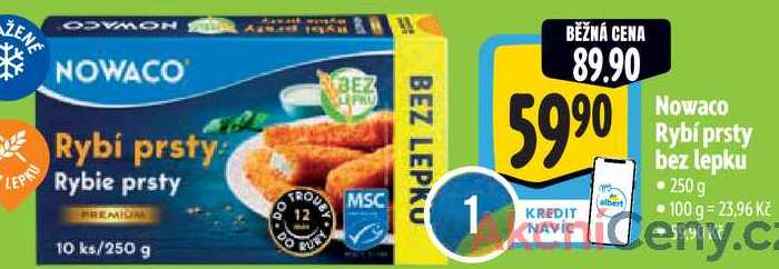 Nowaco Rybí prsty bez lepku, 250 g 