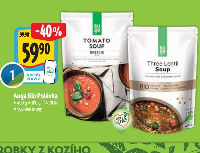   Auga Bio Polévka 400 g 