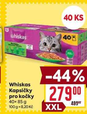 Whiskas Kapsičky pro kočky 40x 85 g