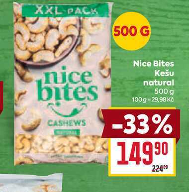 Nice Bites Kešu natural 500 g