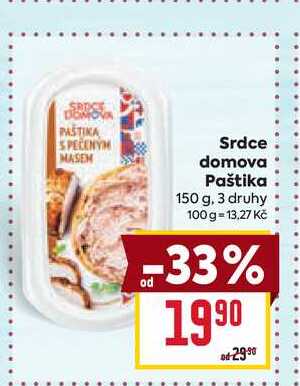 Srdce domova Paštika 150 g
