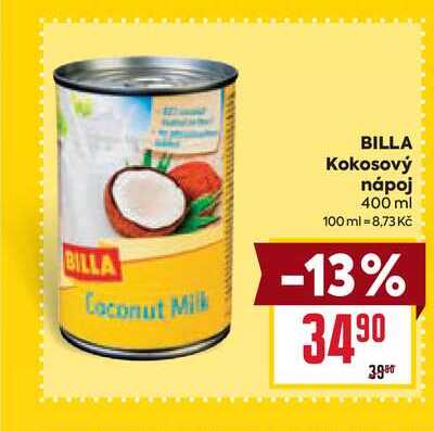 BILLA Kokosový nápoj 400 ml