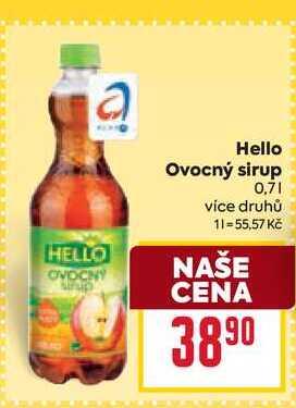Hello Ovocný sirup 0,7l