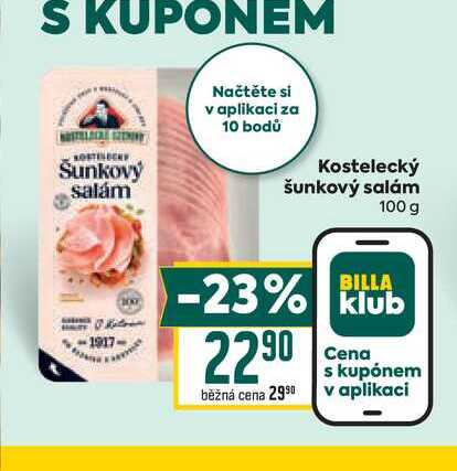Kostelecký šunkový salám 100g