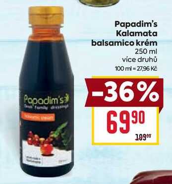 Papadim's Kalamata balsamico krém 250 ml 