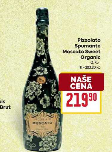 Pizzolato Spumante Moscato Sweet Organic 0,75l