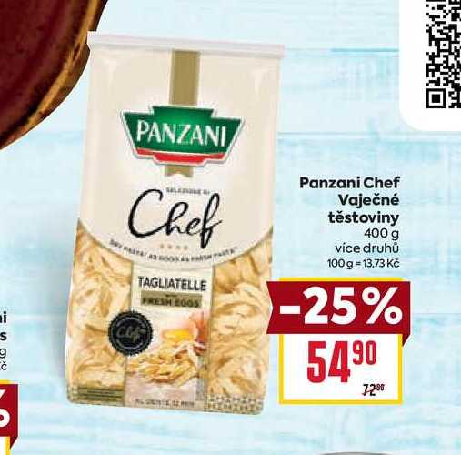 Panzani Chef Vaječné těstoviny 400 g 