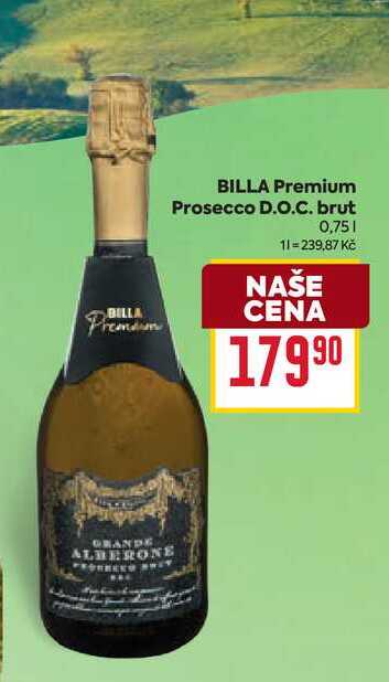 BILLA Premium Prosecco D.O.C. brut 0,75l