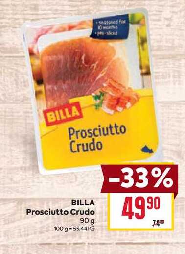 BILLA Prosciutto Crudo 90 g