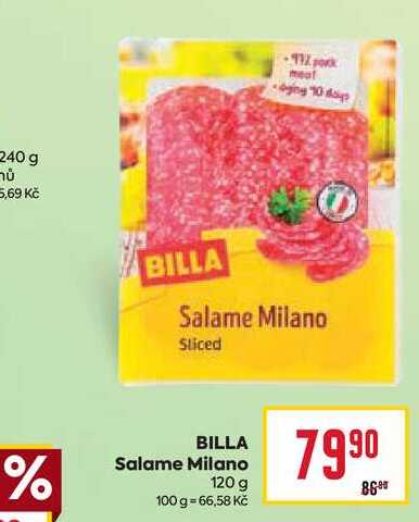 BILLA Salame Milano 120g