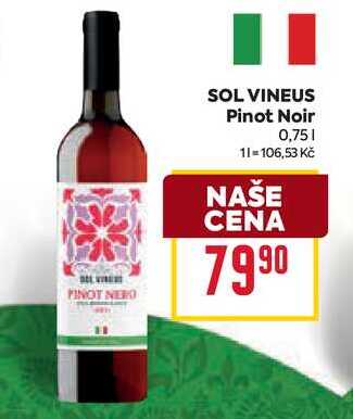 SOL VINEUS Pinot Noir 0,75l