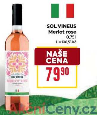 SOL VINEUS Merlot rose 0,75l