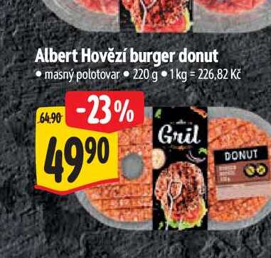 Albert Hovězí burger donut  220 g