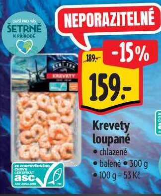 Krevety loupané 300 g