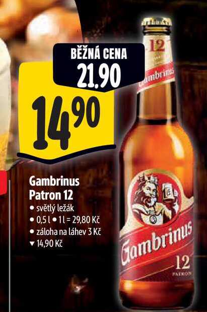  Gambrinus Patron 12 0,5 l