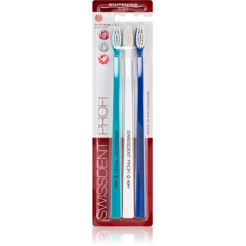 Swissdent Profi Whitening zubní kartáčky soft 3 ks