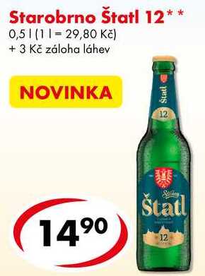 Starobrno Štatl 12, 0,5 l 