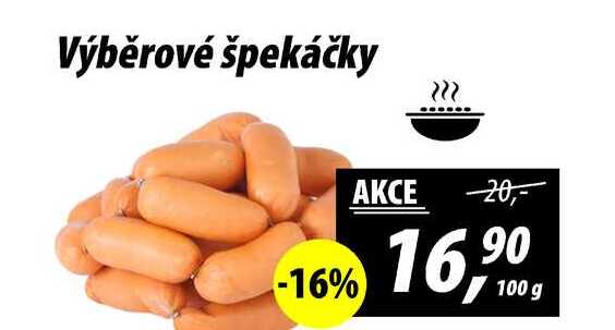Výběrové špekáčky, 100 g 