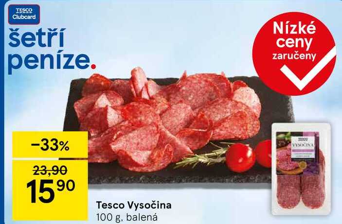 Tesco Vysočina, 100 g, balená 