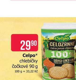 Celpo chlebíčky čočkové 90 g 