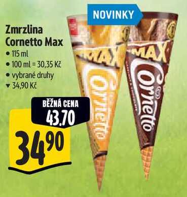 Zmrzlina Cornetto Max, 115 ml 