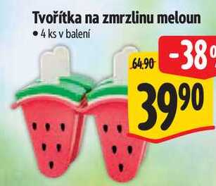 Tvořítka na zmrzlinu meloun, 4 ks
