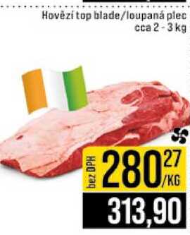 Hovězí top blade loupaná plec cca 2-3 kg