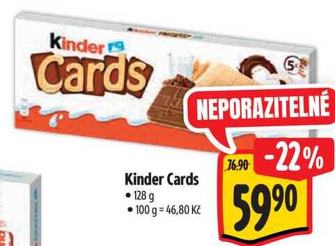 Kinder Cards, 128 g 