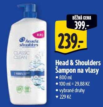 Head & Shoulders Šampon na vlasy, 800 ml 
