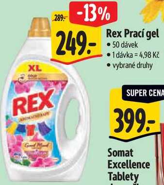 Rex Prací gel, 50 dávek