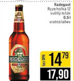 Radegast Ryze hořka 12 světlý ležák 0,5l