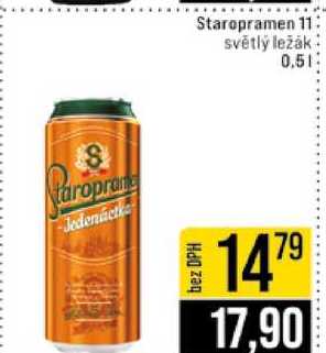 Staropramen 11 světlý ležák 0.5l