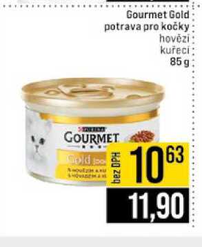 Gourmet Gold potrava pro kočky hovězí kuřecí 85g