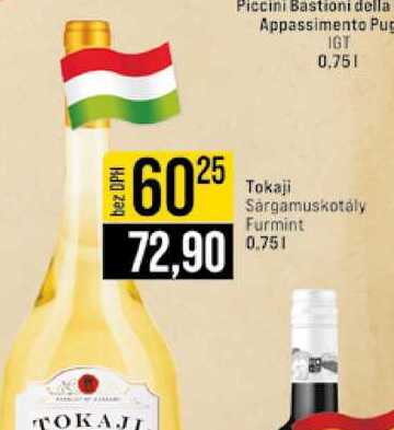 Tokaji Sárgamuskotály Furmint 0.75l 