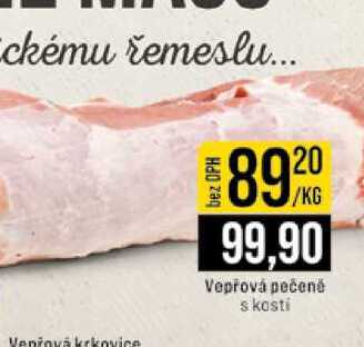 Vepřová pečeně s kosti Vepřová krkovice 1kg