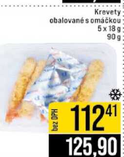 Krevety obalované s omáčkou 5x18 g 90 g 