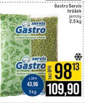 Gastro Servis hrášek jemný 2,5 kg