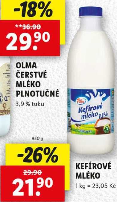 KEFÍROVÉ MLÉKO, 950 g