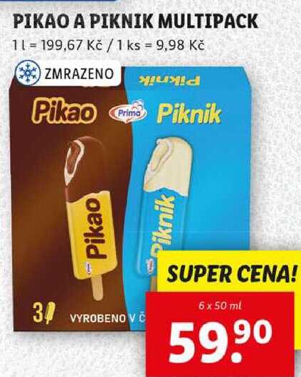 PIKAO A PIKNIK MULTIPACK, 6x 50 ml