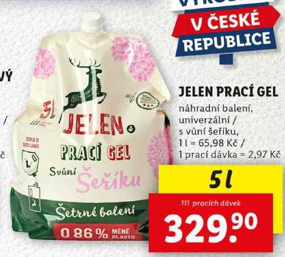 JELEN PRACÍ GEL, 5 l/111 PD