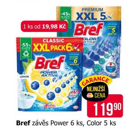 Bref závěs Power 6 ks