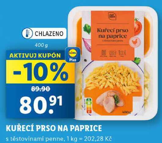 KUŘECÍ PRSO NA PAPRICE, 400 g
