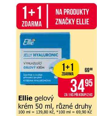 Ellie gelový krém 50 ml, různé druhy 