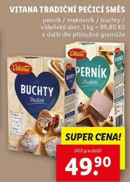 VITANA TRADIČNÍ PEČICÍ SMĚS, 500 g a další