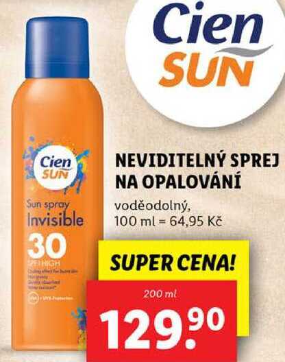 NEVIDITELNÝ SPREJ NA OPALOVÁNÍ, 200 ml