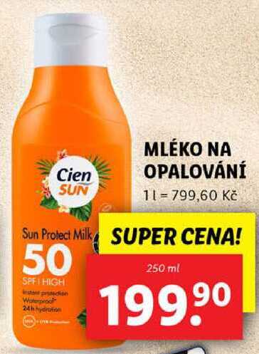 MLÉKO NA OPALOVÁNÍ, 250 ml