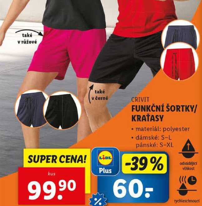 FUNKČNÍ ŠORTKY/KRAŤASY 